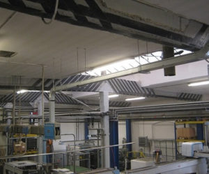 Consolidamento travi di copertura edificio industriale