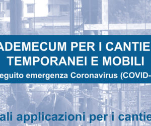Emergenza Covid-19 Cantieri: Vademecum dell'Ordine degli Ingegneri di Roma